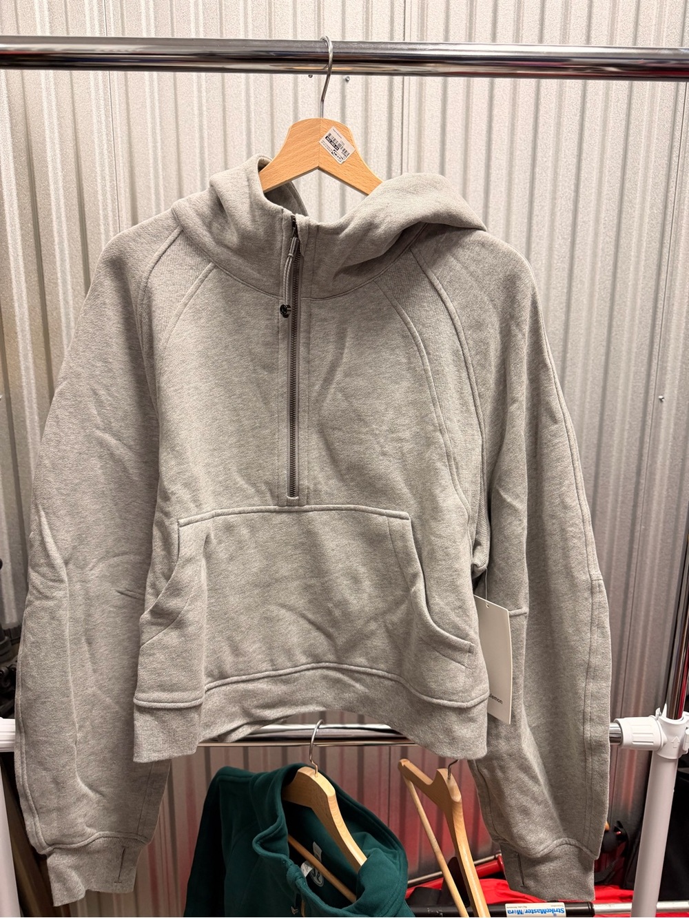 NWT Lululemon Scuba Oversized Half-Zip Hoodie - XL/XXL - Heathered Medium Grey